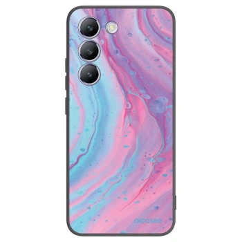 Picasee crna silikonska maskica za Vivo V40 SE 5G - Pink liquid