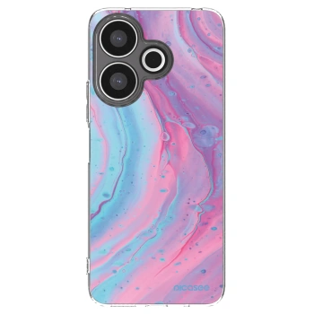 Picasee silikonska prozirna maskica za Xiaomi Redmi 13 4G - Pink liquid