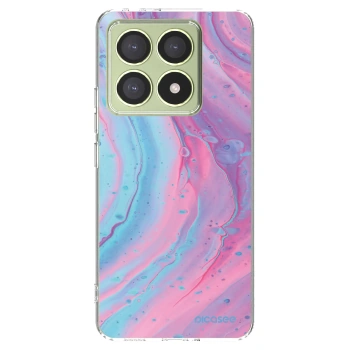 Picasee silikonska prozirna maskica za Xiaomi 14T - Pink liquid