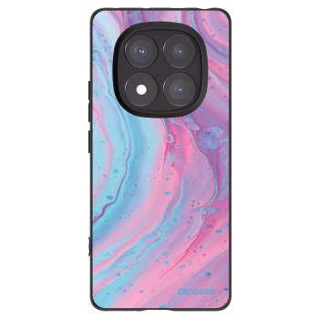 Picasee crna silikonska maskica za Xiaomi Redmi Note 14 Pro 5G - Pink liquid
