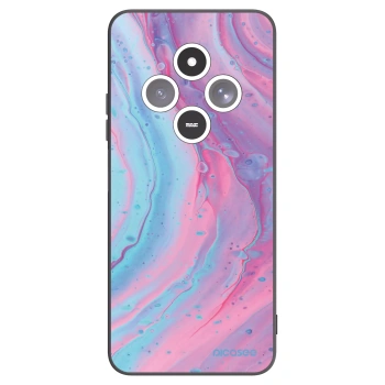 Picasee crna silikonska maskica za Xiaomi Redmi 14C - Pink liquid