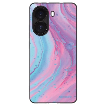 Picasee crna silikonska maskica za Xiaomi Poco X7 Pro 5G - Pink liquid