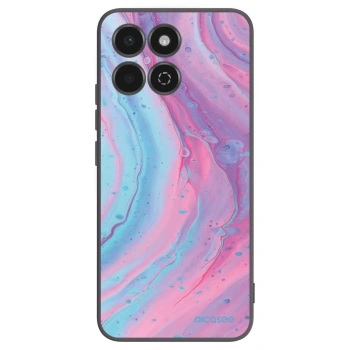 Picasee crna silikonska maskica za Honor 200 Smart 5G - Pink liquid
