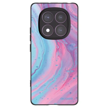 Picasee crna silikonska maskica za Xiaomi Redmi Note 14 Pro 4G - Pink liquid