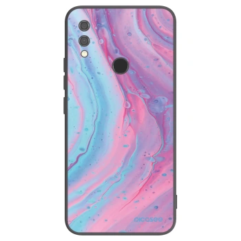 Picasee crna silikonska maskica za Xiaomi Redmi Note 7 - Pink liquid