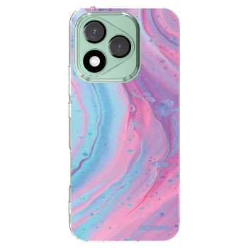 Picasee silikonska prozirna maskica za Honor 400 Lite 5G - Pink liquid