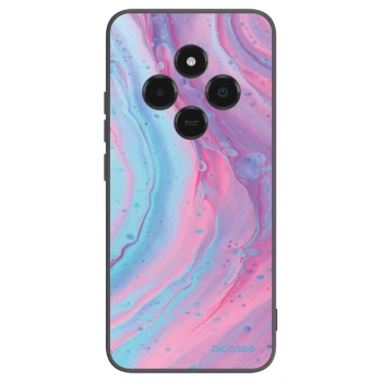 Picasee crna silikonska maskica za Xiaomi Poco C75 - Pink liquid