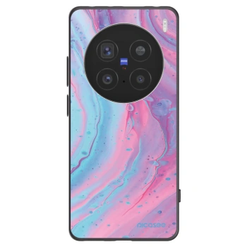Picasee crna silikonska maskica za Vivo X200 Pro - Pink liquid