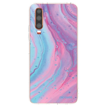 Picasee silikonska prozirna maskica za Huawei P30 - Pink liquid