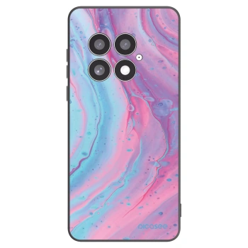 Picasee crna silikonska maskica za OnePlus 13 5G - Pink liquid
