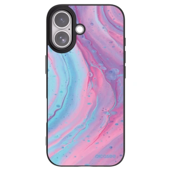 Picasee crna silikonska maskica za Apple iPhone 17 - Pink liquid