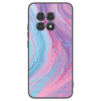 Picasee crna silikonska maskica za OnePlus 13R 5G - Pink liquid