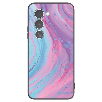 Picasee crna silikonska maskica za Xiaomi Redmi 15 5G - Pink liquid