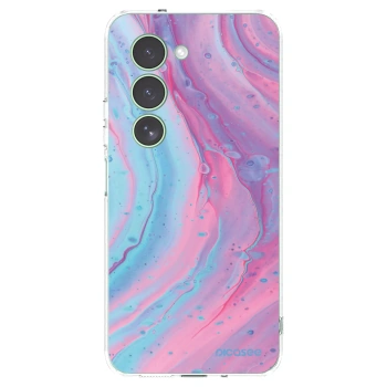 Picasee silikonska prozirna maskica za Xiaomi Redmi 15 5G - Pink liquid
