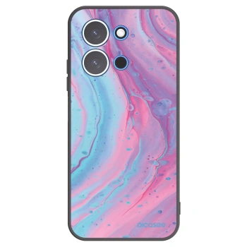 Picasee crna silikonska maskica za Xiaomi Redmi 15C 4G - Pink liquid