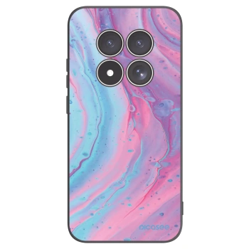 Picasee crna silikonska maskica za Xiaomi Redmi Note 15 Pro 4G - Pink liquid