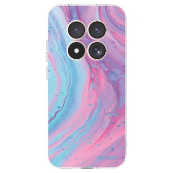 Picasee silikonska prozirna maskica za Xiaomi Redmi Note 15 Pro 4G - Pink liquid