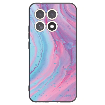 Picasee crna silikonska maskica za Xiaomi 15T - Pink liquid