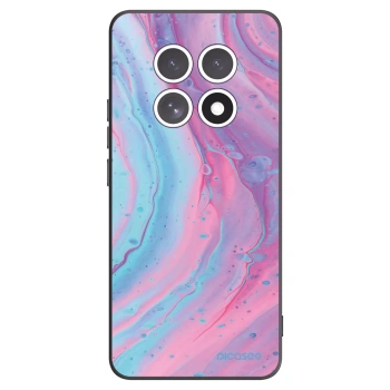 Picasee crna silikonska maskica za Xiaomi Redmi Note 15 - Pink liquid