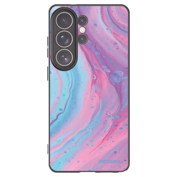 Picasee crna silikonska maskica za Samsung Galaxy S26 Ultra - Pink liquid