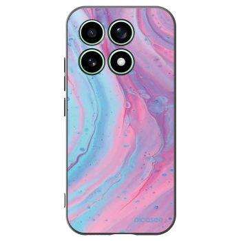 Picasee crna silikonska maskica za Xiaomi 17 - Pink liquid