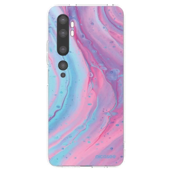 Picasee silikonska prozirna maskica za Xiaomi Mi Note 10 (Pro) - Pink liquid
