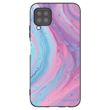 Picasee crna silikonska maskica za Huawei P40 Lite - Pink liquid