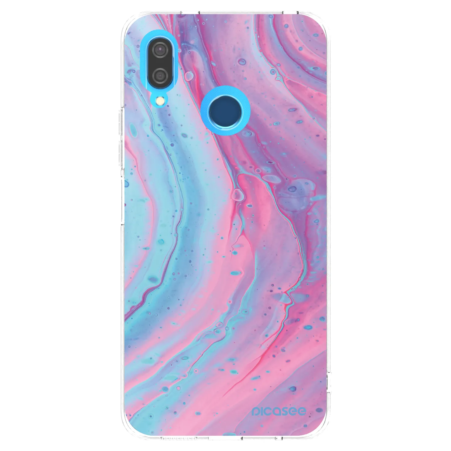 Picasee silikonska prozirna maskica za Huawei P20 Lite - Pink liquid