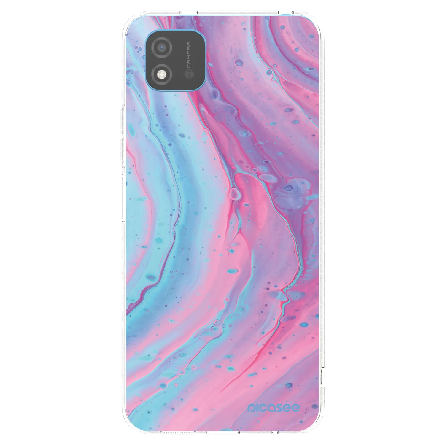 Picasee silikonska prozirna maskica za Realme C11 (2021) - Pink liquid