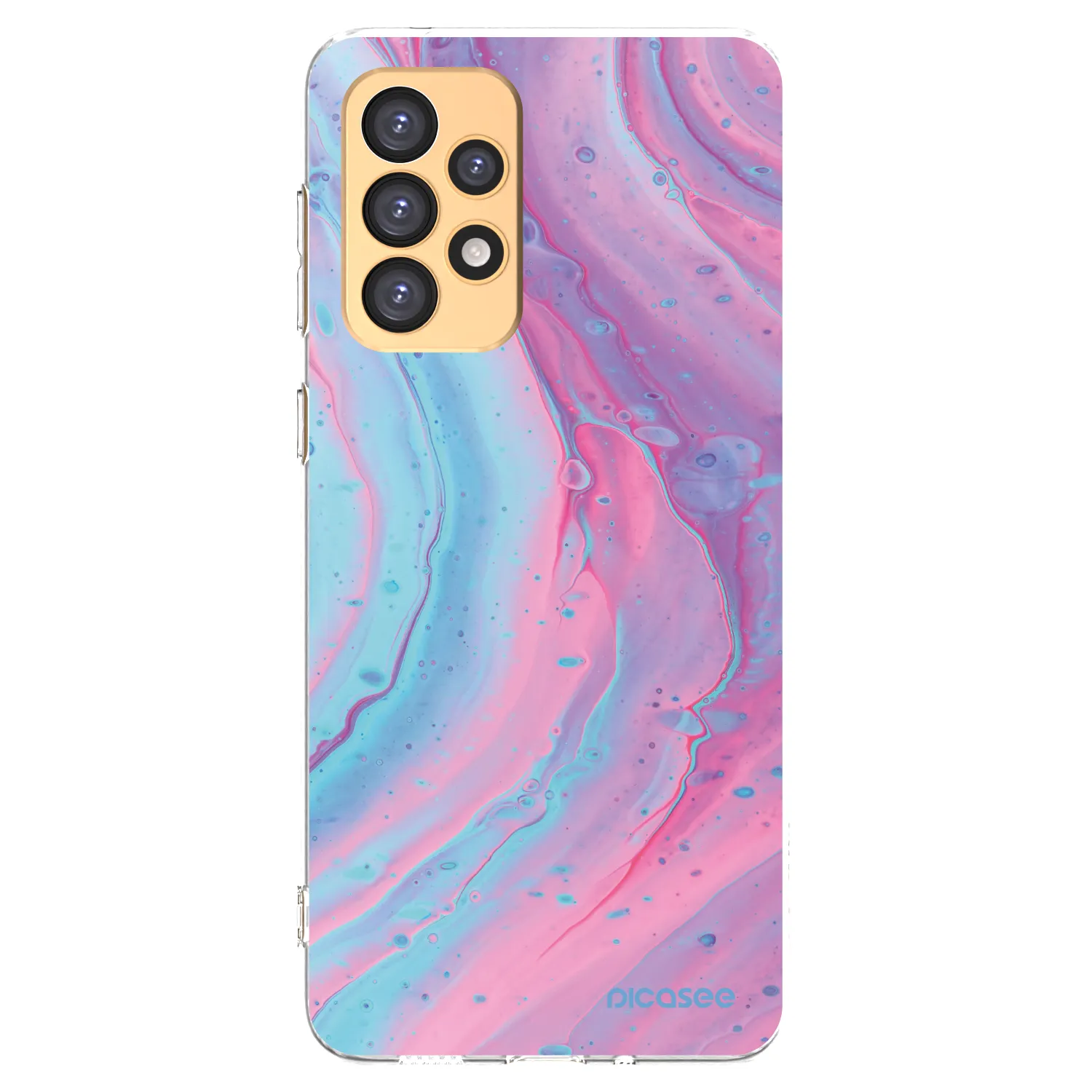 Picasee silikonska prozirna maskica za Samsung Galaxy A33 5G A336 - Pink liquid