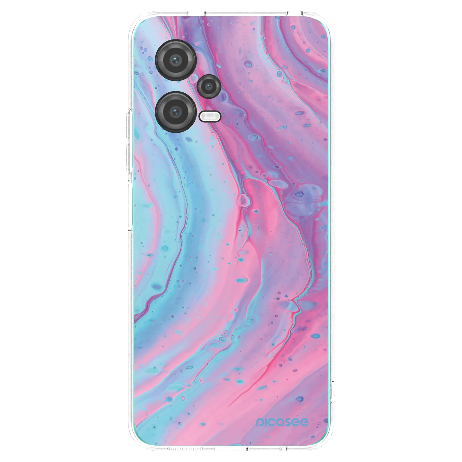 Picasee silikonska prozirna maskica za Xiaomi Poco X5 - Pink liquid