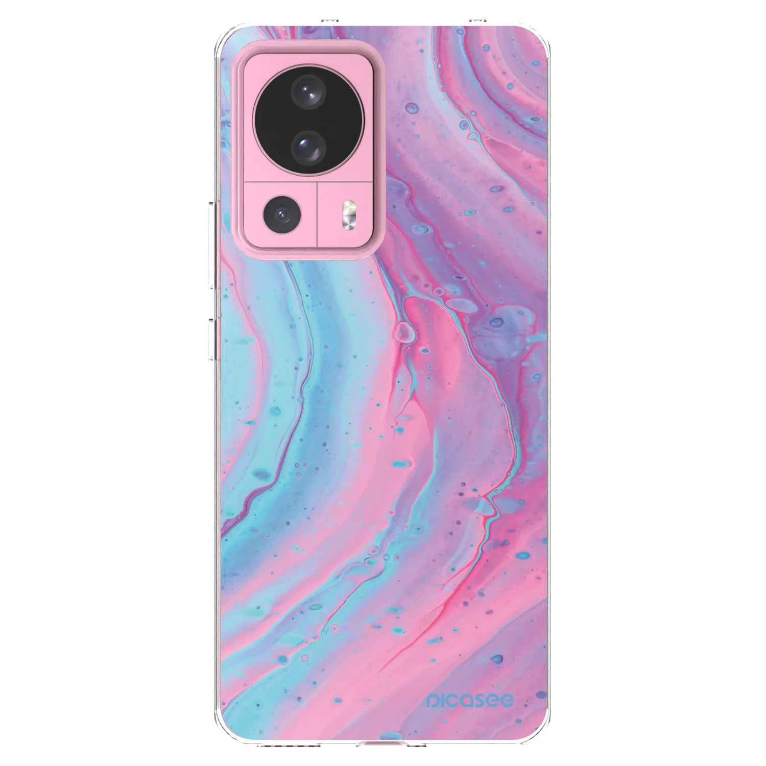 Picasee silikonska prozirna maskica za Xiaomi 13 Lite - Pink liquid