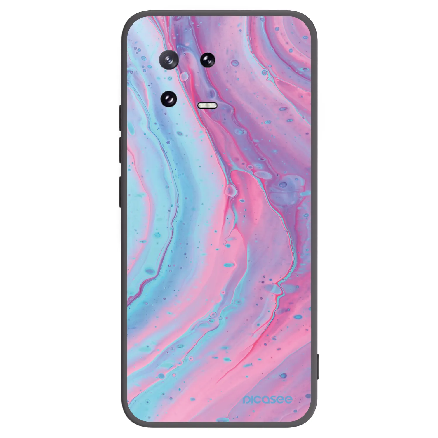 Picasee crna silikonska maskica za Xiaomi 13 Pro - Pink liquid