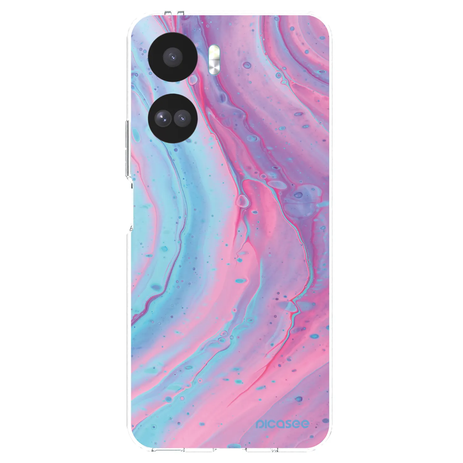 Picasee silikonska prozirna maskica za Honor 90 Lite 5G - Pink liquid