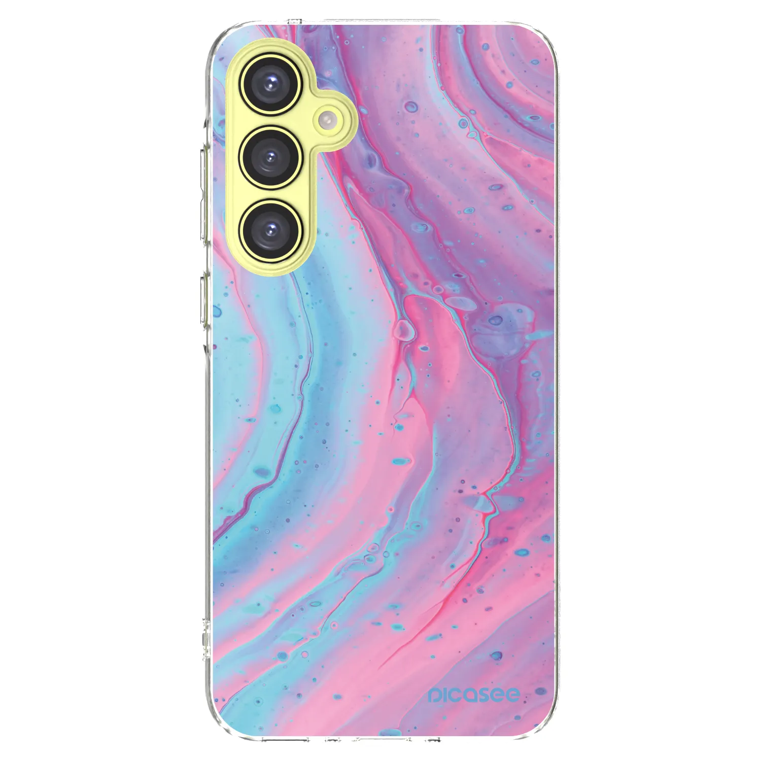 Picasee silikonska prozirna maskica za Samsung Galaxy A35 5G A356B - Pink liquid