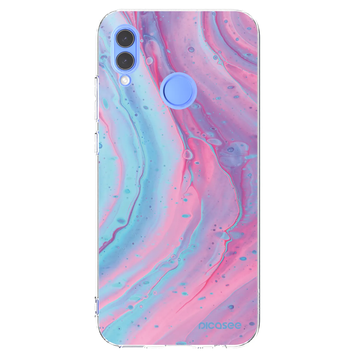 Picasee silikonska prozirna maskica za Huawei P Smart 2019 - Pink liquid