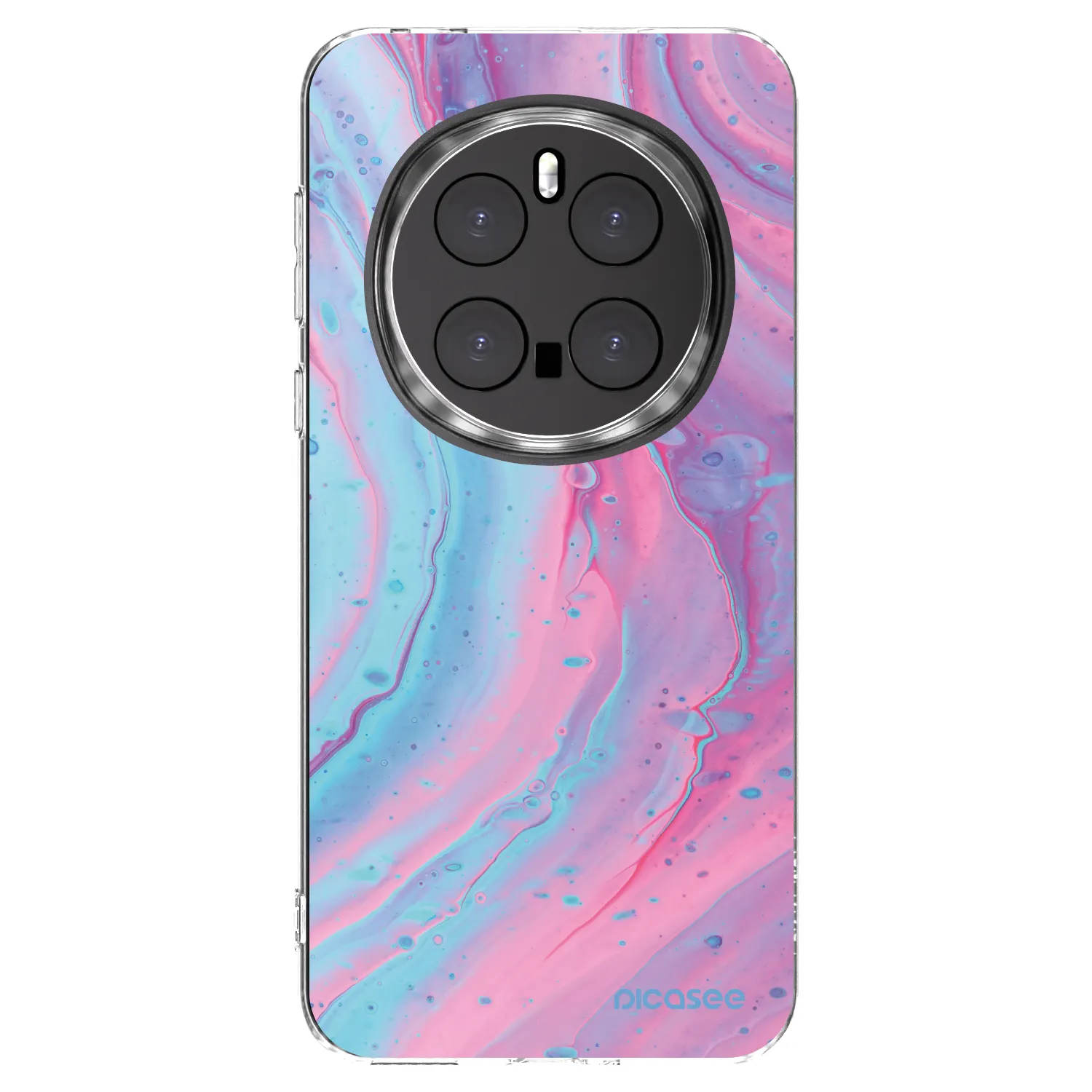 Picasee silikonska prozirna maskica za Honor Magic7 Pro 5G - Pink liquid
