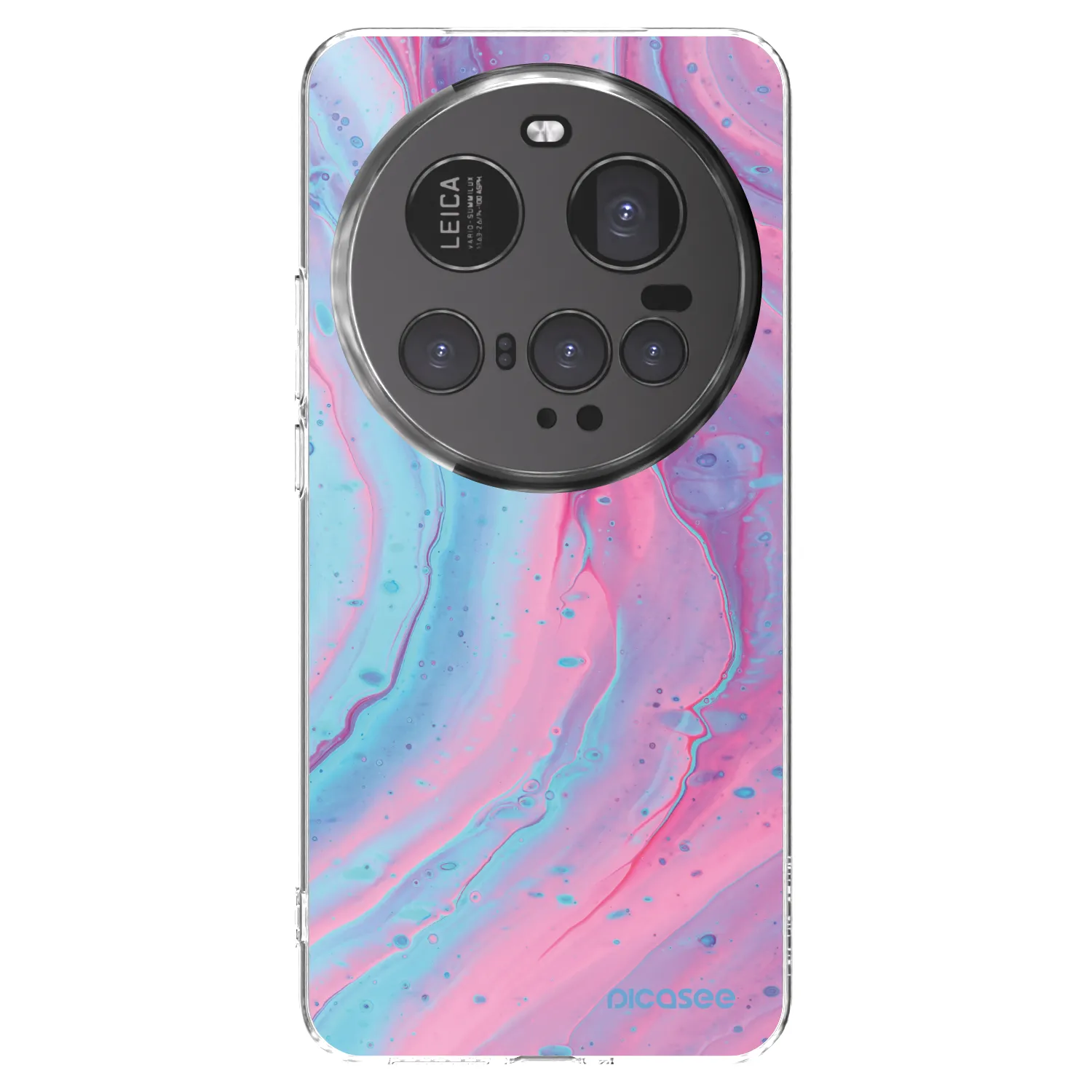 Picasee silikonska prozirna maskica za Xiaomi 15 Ultra - Pink liquid