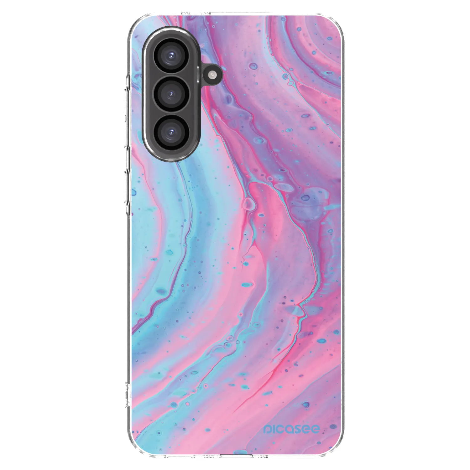 Picasee silikonska prozirna maskica za Samsung Galaxy A56 5G A566B - Pink liquid