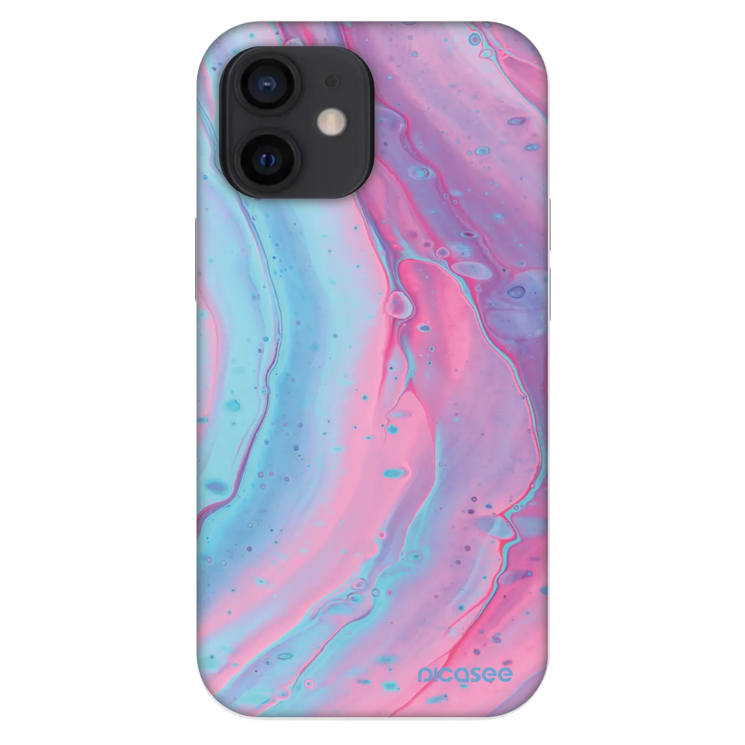 Picasee Fashion Case za Apple iPhone 12 mini - Pink liquid