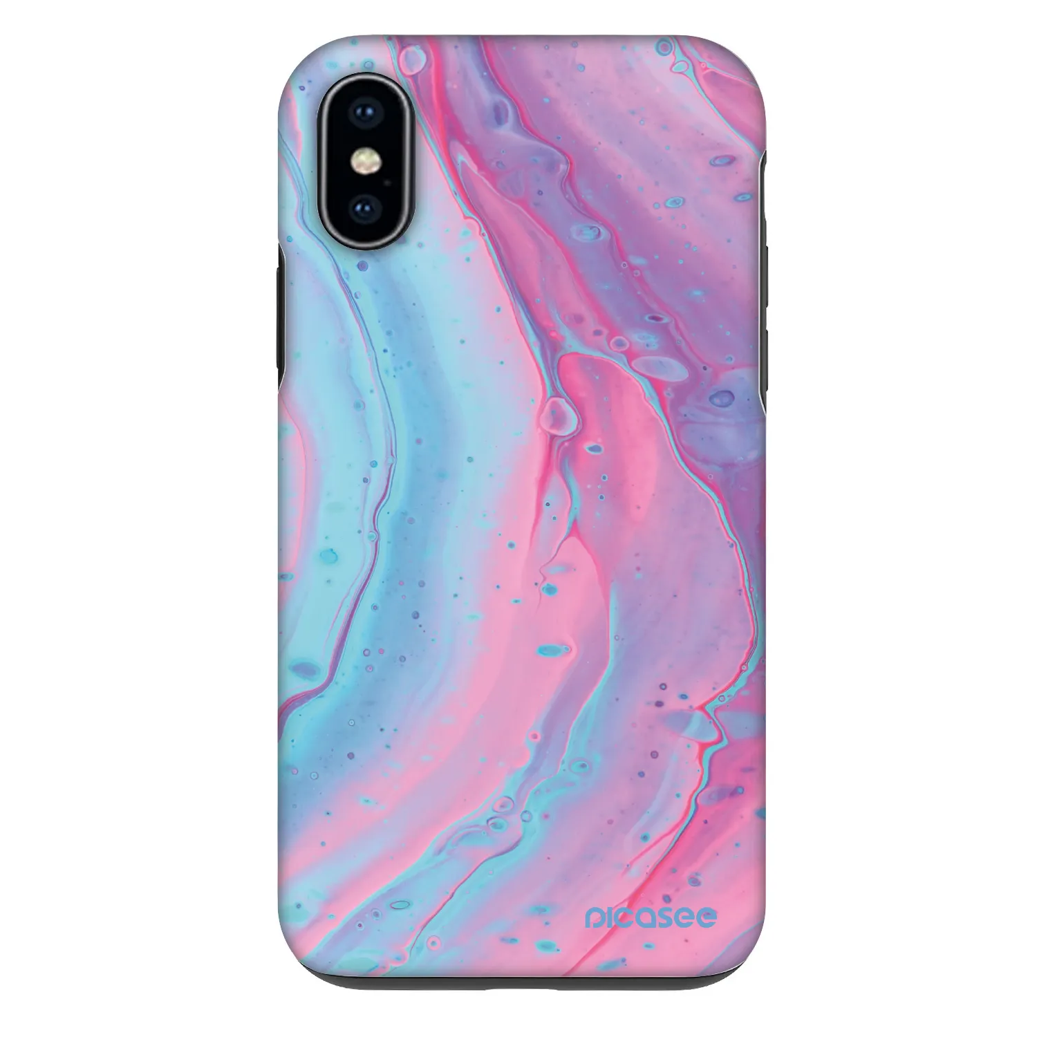 Picasee Fashion Case za Apple iPhone X/XS - Pink liquid