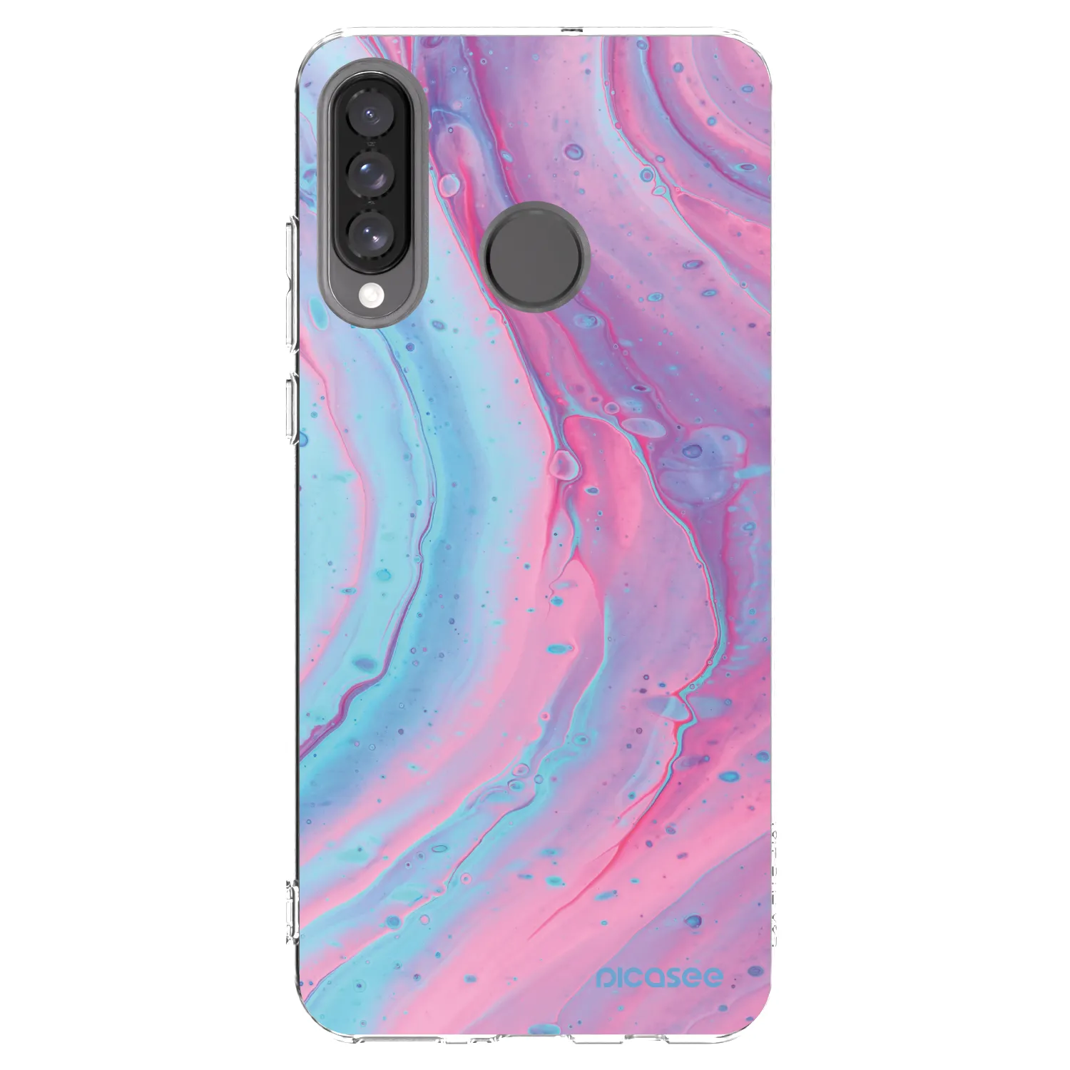 Picasee silikonska prozirna maskica za Huawei P30 Lite - Pink liquid