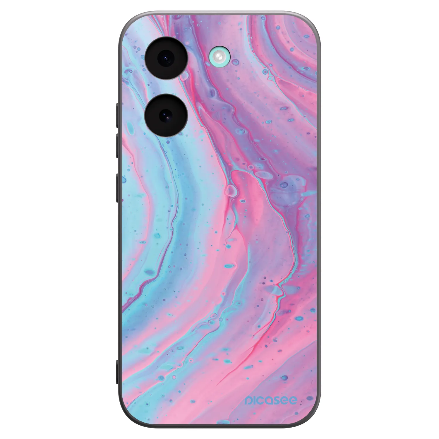 Picasee crna silikonska maskica za Xiaomi Poco X8 Pro - Pink liquid