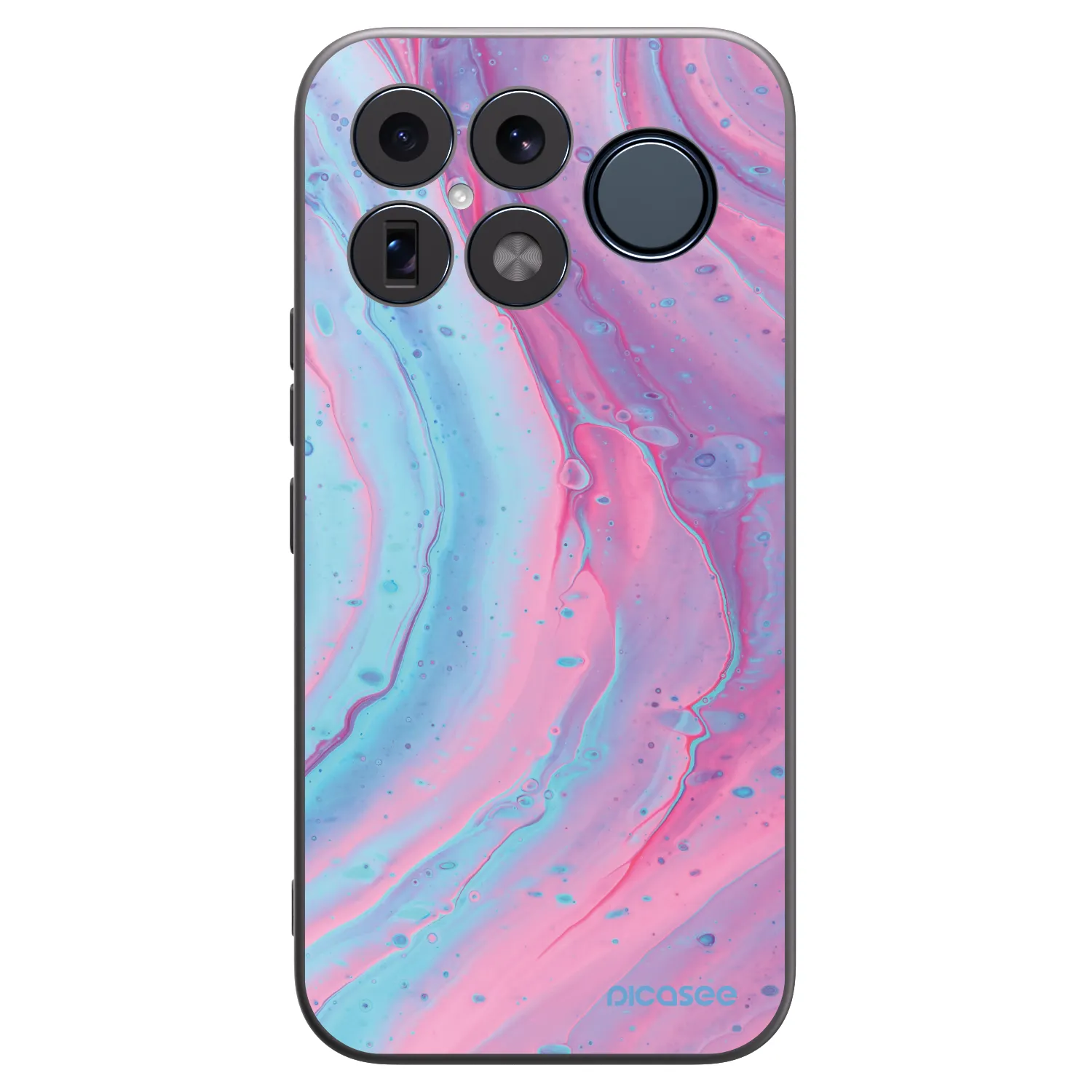 Picasee crna silikonska maskica za Xiaomi Poco F8 Ultra - Pink liquid