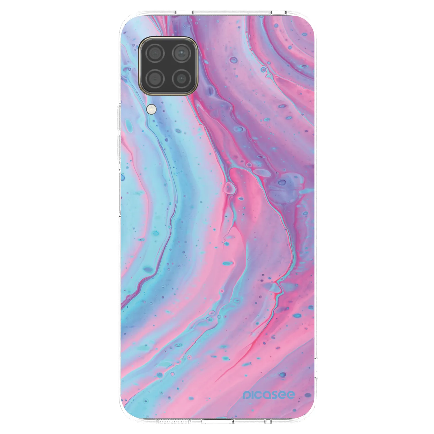 Picasee silikonska prozirna maskica za Huawei P40 Lite - Pink liquid
