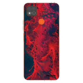 Picasee silikonska prozirna maskica za Xiaomi Redmi 9C - Organic red