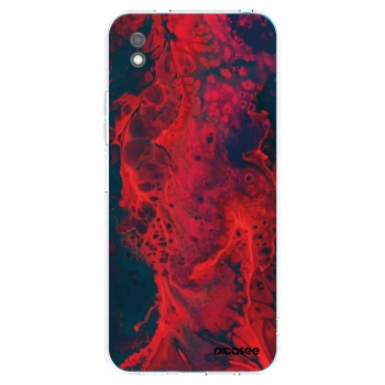 Picasee crna silikonska maskica za Xiaomi Redmi 9A - Organic red