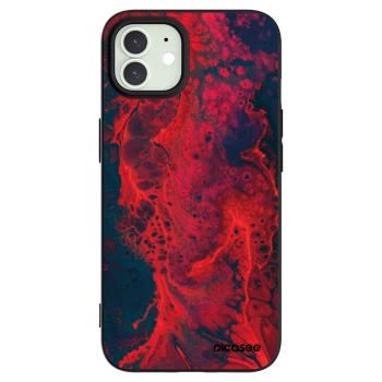 Picasee crna silikonska maskica za Apple iPhone 12 Pro - Organic red