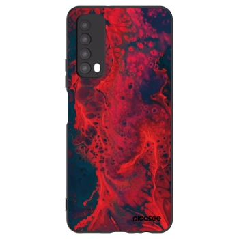 Picasee crna silikonska maskica za Huawei P Smart 2021 - Organic red