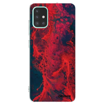Picasee silikonska prozirna maskica za Samsung Galaxy M31s - Organic red